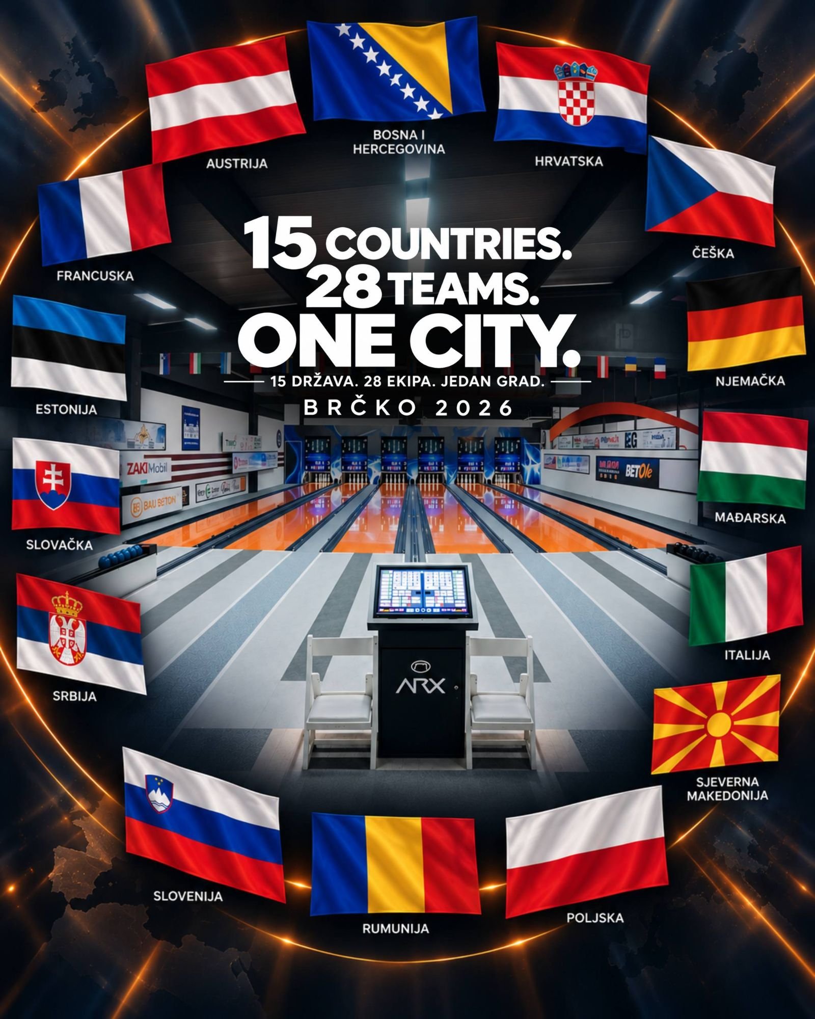 15 countries, 28 teams, one city — Brčko 2026